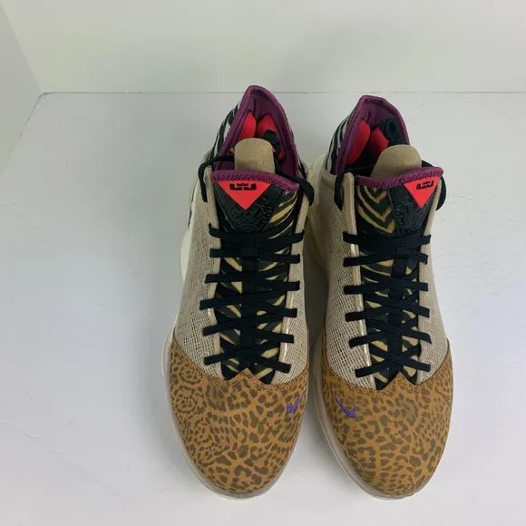 Nike Lebron 19 Low Shoes &quot;Safari&quot; Rattan Sail Black DM1058-200 Men's Multi Size