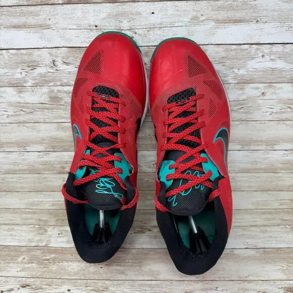 Nike LeBron 9 Low Liverpool 510811-601 Red Basketball Shoes Men's Size 14