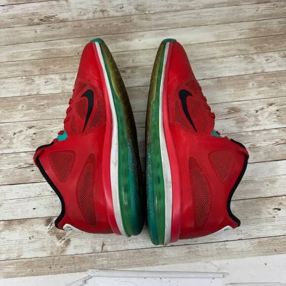 Nike LeBron 9 Low Liverpool 510811-601 Red Basketball Shoes Men's Size 14