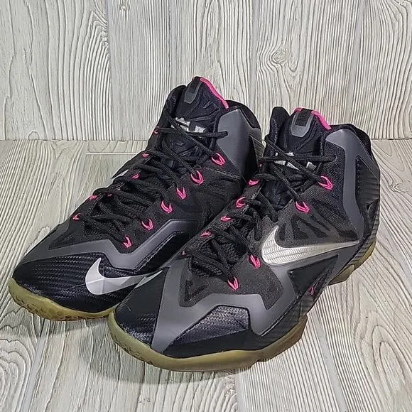 Nike LeBron Miami Nights Black Grey Silver Mens Size 13