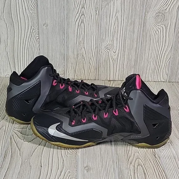 Nike LeBron Miami Nights Black Grey Silver Mens Size 13