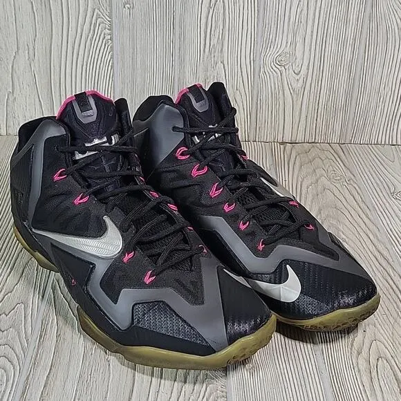 Nike LeBron Miami Nights Black Grey Silver Mens Size 13