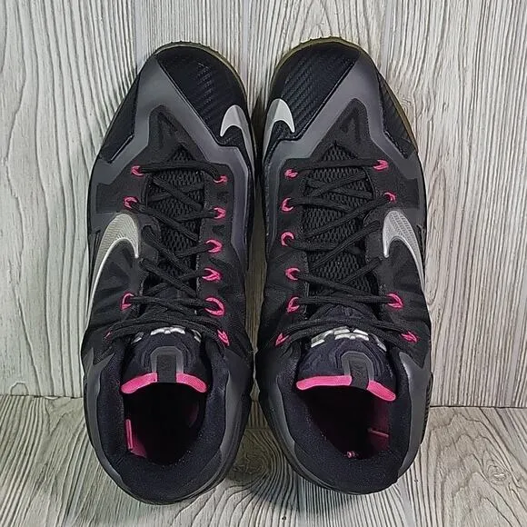 Nike LeBron Miami Nights Black Grey Silver Mens Size 13