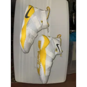 Nike LeBron Soldier 11 TB White University Gold color way RARE size 18 EUC bball