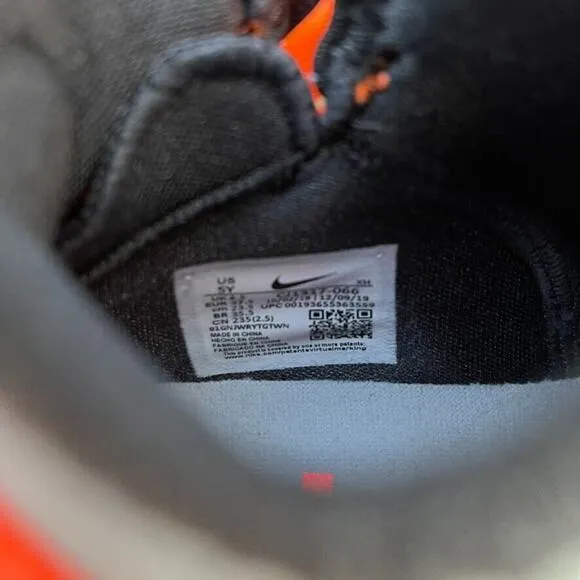 NIKE Lebron Soldier 13 FlyEase GS CJ1317-066 Grey/Orange 5Y Women 6.5 Basketball