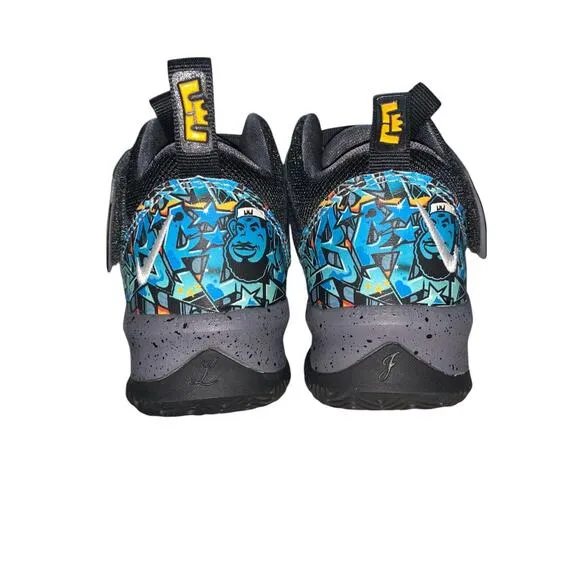 Nike LeBron Soldier 13 (GS) Black Gunsmoke University Gold AR7585-070 Sz 12.5 C