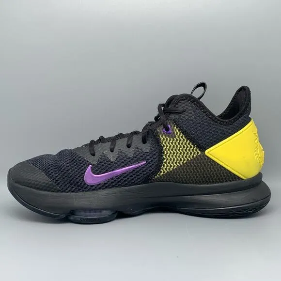 Nike LeBron Witness 4 Black/Opti Yellow Basketball Shoes BV7427-004 Men's Sz13