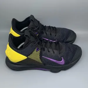 Nike LeBron Witness 4 Black/Opti Yellow Basketball Shoes BV7427-004 Men's Sz13
