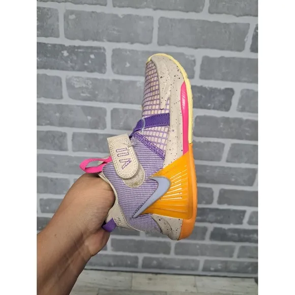 Nike LeBron Witness 7 GS Action Grape/Orange Shoes DQ8647-101 Youth Size 12C
