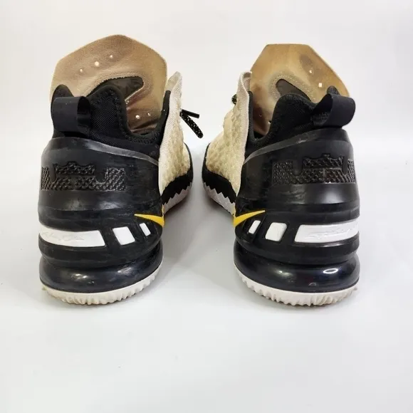 Nike LeBron XVIII 18 'Home' White Amarillo Black CQ9283-100 Men's Size 8.5 Shoes