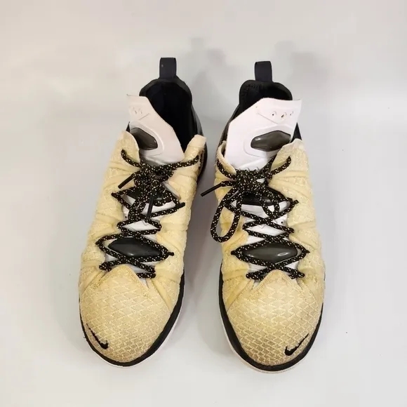 Nike LeBron XVIII 18 'Home' White Amarillo Black CQ9283-100 Men's Size 8.5 Shoes