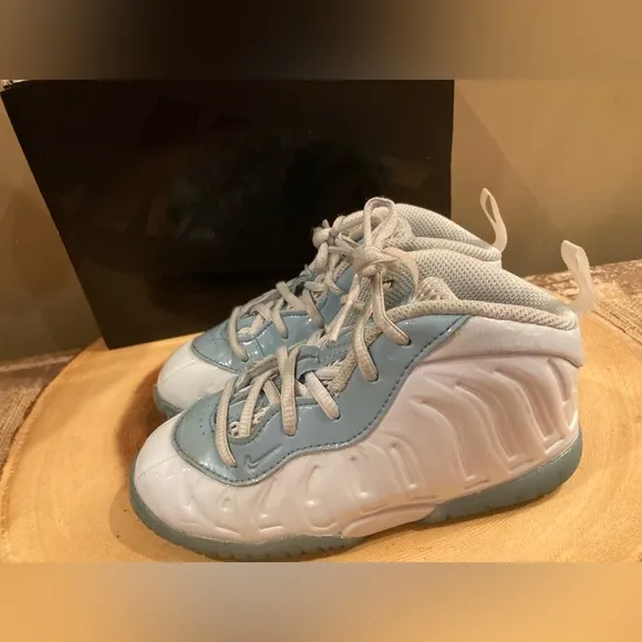 Nike Little Posite One PS Aura Blue DM1095-400 Athletic Shoes-10C With Box
