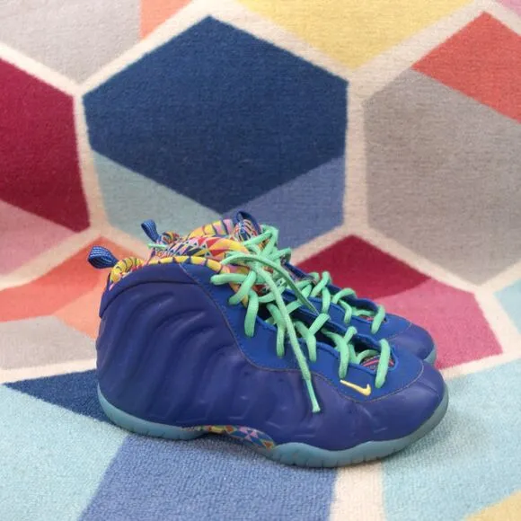 Nike Little Posite One PS Blue Kaleidoscope Shoes DZ5192-400 Size 3 Y