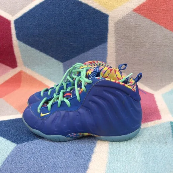 Nike Little Posite One PS Blue Kaleidoscope Shoes DZ5192-400 Size 3 Y