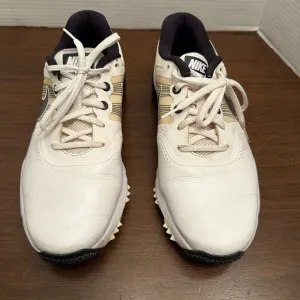 Nike Lunar Command Flywire Golf Shoes Men's 8.5W White 704428-102 Spikes Cleats
