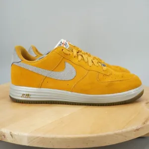 Nike Lunar Force 1 Reflect Mens Size 11.5 Shoes Gold Suede Low Top Sneakers 2013