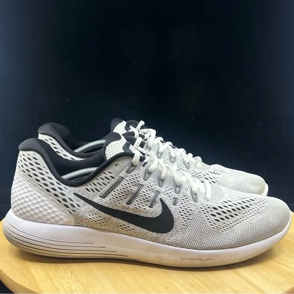 Nike LunarGlide 8 SZ 13 Mens Grey/ Black 843725-100