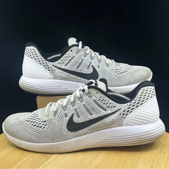 Nike LunarGlide 8 SZ 13 Mens Grey/ Black 843725-100