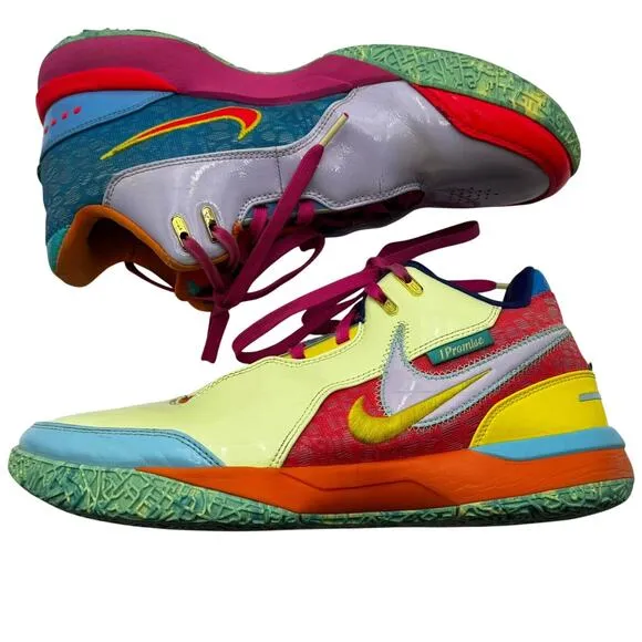 NIKE Men's 10 Air Zoom LeBron NXXT Gen AMPD I Promise Generation Colorful Pastel