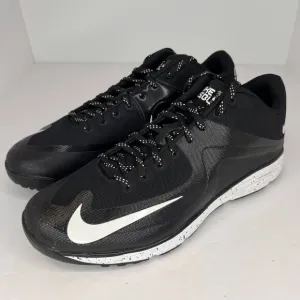 Nike Mens 684690-010 Black White Lunarlon MVP Pregame Size 12 Baseball Shoes