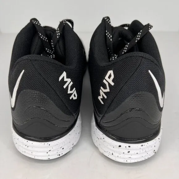 Nike Mens 684690-010 Black White Lunarlon MVP Pregame Size 12 Baseball Shoes