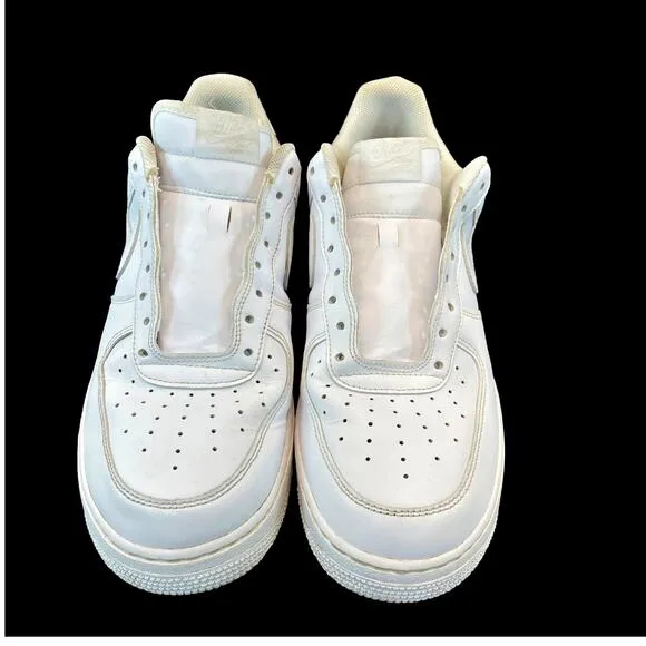 Nike Men's Air Force One CW2288-111 '07 Low Triple White Shoe Sneakers Sz 12