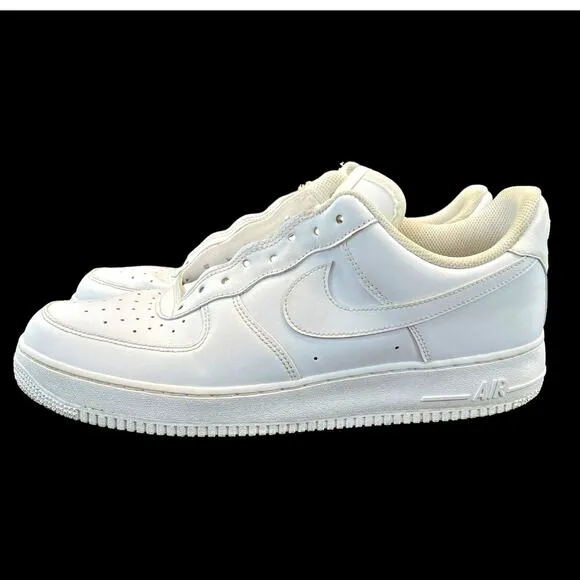 Nike Men's Air Force One CW2288-111 '07 Low Triple White Shoe Sneakers Sz 12