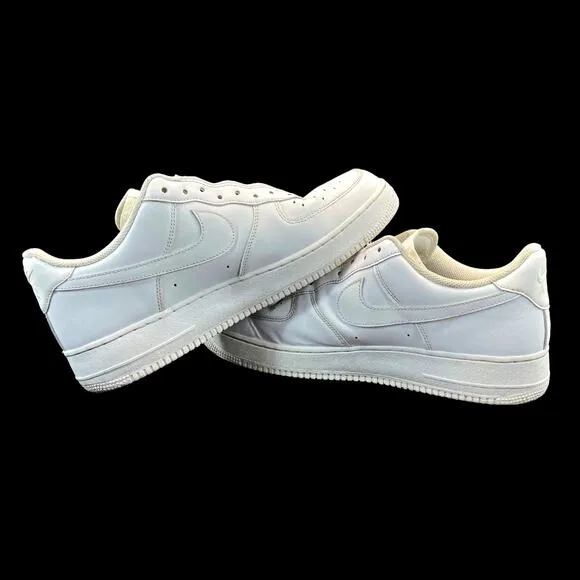 Nike Men's Air Force One CW2288-111 '07 Low Triple White Shoe Sneakers Sz 12