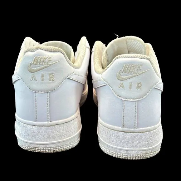 Nike Men's Air Force One CW2288-111 '07 Low Triple White Shoe Sneakers Sz 12