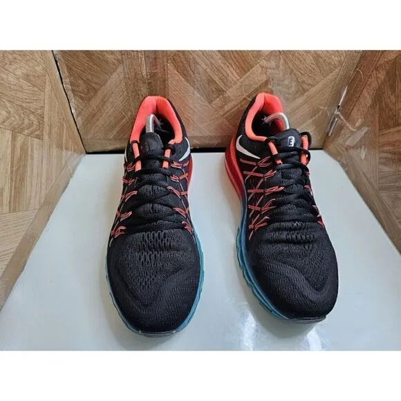 Nike Men's Air Max 2015 Black Bright Cremson Shoes Size 11.  634