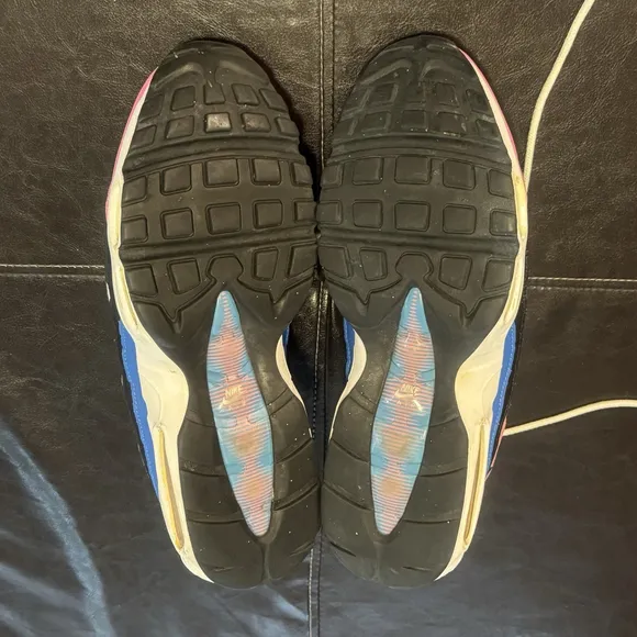 Nike Mens Air Max 95 Running Shoes Sz:12 Yellow Pink CZ9170-700 Low Top Lace Up