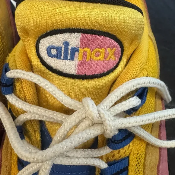 Nike Mens Air Max 95 Running Shoes Sz:12 Yellow Pink CZ9170-700 Low Top Lace Up