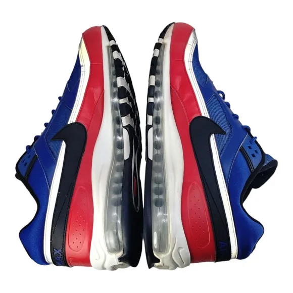 Nike Mens Air Max 97 BW Deep Royal Blue Black-University Red AO2406-400 Mens 15