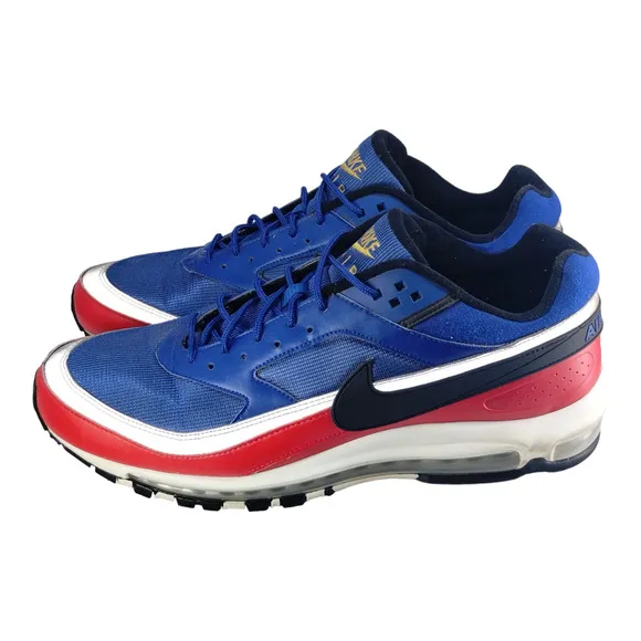 Nike Mens Air Max 97 BW Deep Royal Blue Black-University Red AO2406-400 Mens 15