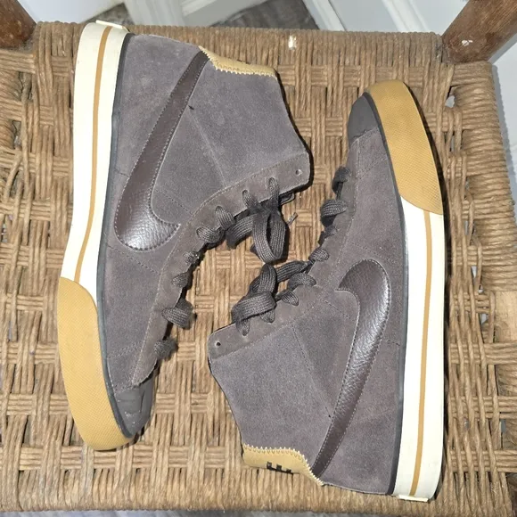 Nike Men's brown High-Top Sneakers sweet‎ classic minimal wear 8.5
