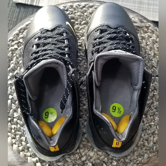 Nike Mens Lebron James 19 Low Shoes 'Witness ' Black University Gold