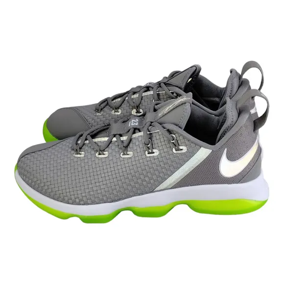 Nike Men's LeBron XIV Low Dunkman Dust Silver Basketball Shoes Mens 9.5 NWOT