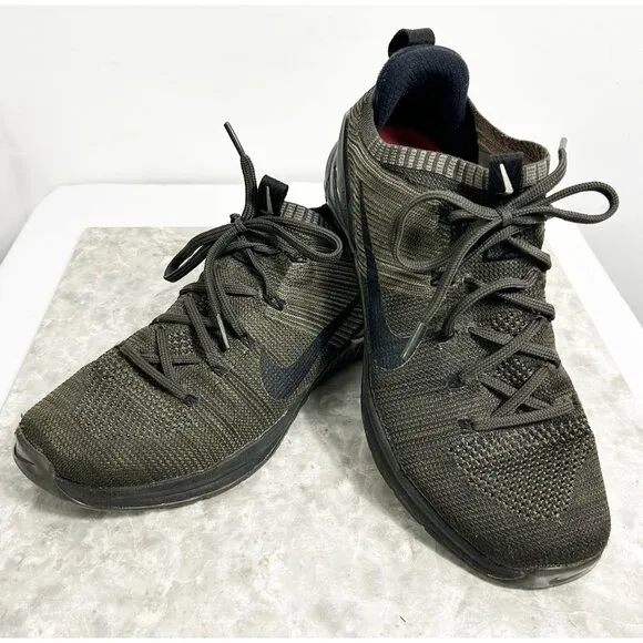 Nike Men's Metcon DSX Flyknit 2 Training Shoes in Stucco Gray - Sz 9.5