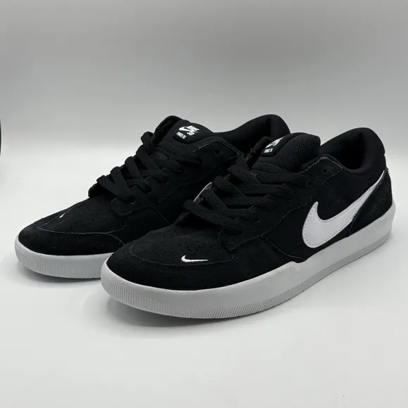 Nike Mens SB Force 58 Skateboard Shoes Sneakers Black/White CZ2959-001 Size 8