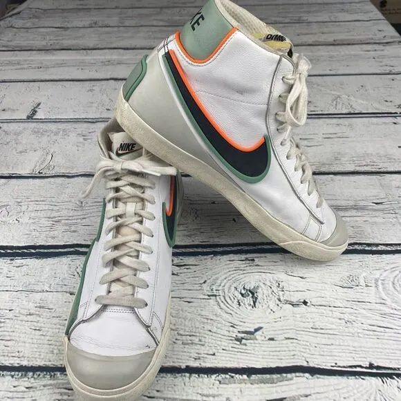 Nike Men's Size 13‎ Blazer Mid '77 Infinite 'White Roma Green' DA7233-104 No Box