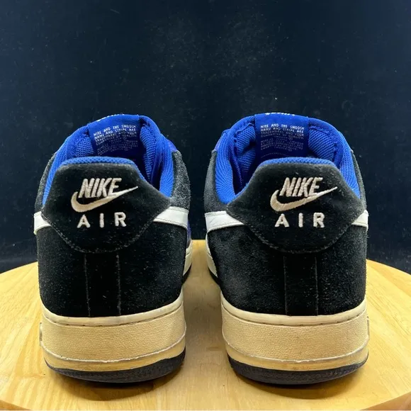 Nike Mens Size 15 Air Force 1 Low Royal Blue Black Athletic Shoe 488298-403