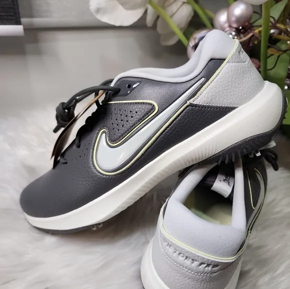 Nike Mens Victory Pro 3 Golf Shoes - Iron Grey/Sea Glass/Luminous Shoes New