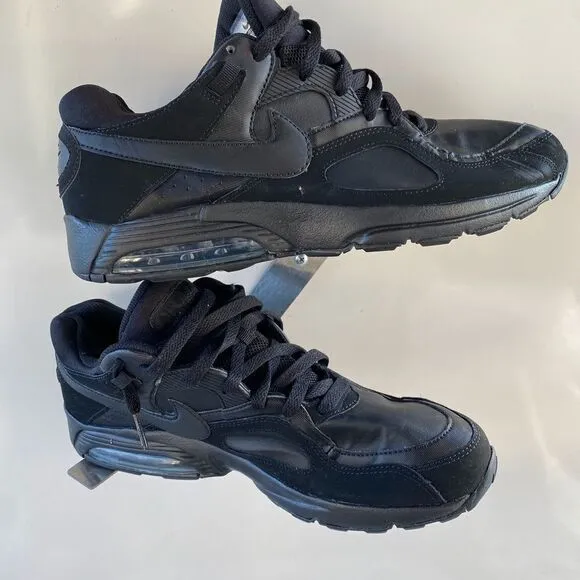 Nike Mens Air Max 1 Training Shoes Black 456784-001 Lace Up Low Top 11 M