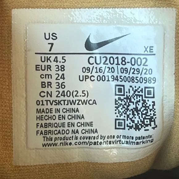 Nike Pegasus Trail 2 GTX Waterproof Trail Running Shoes Smoke Gray Women 7 EU 38