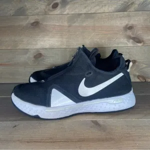 Nike pg 4 Mens size 14 shoes black white low top athletic basketball sneakers