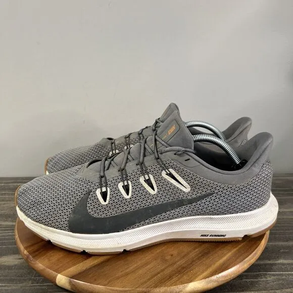 Nike Quest 2 Mens Size 12 Running Shoes Gray Low Top Sneakers CI3787-009