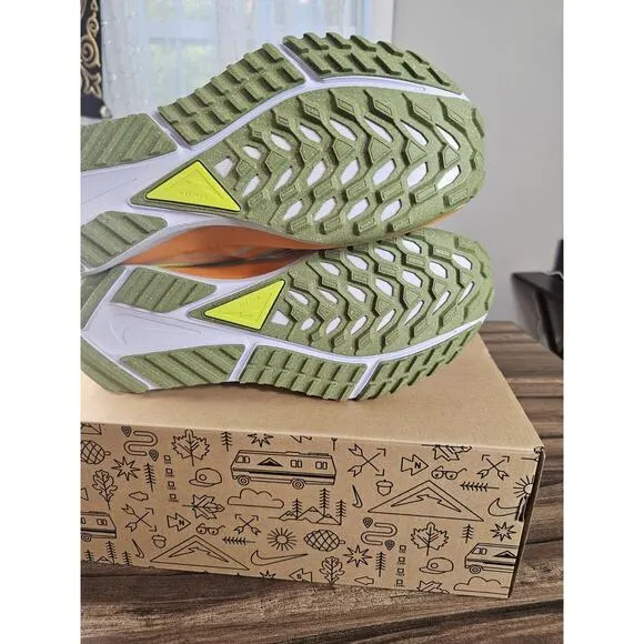 Nike‎ React Pegasus Trail 4 Grey/Volt-Orange Running Shoe DJ6158 002 Mens 10.5