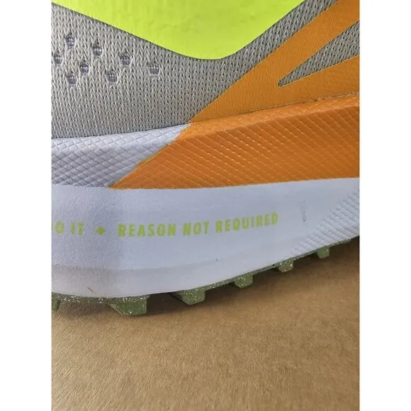 Nike‎ React Pegasus Trail 4 Grey/Volt-Orange Running Shoe DJ6158 002 Mens 10.5