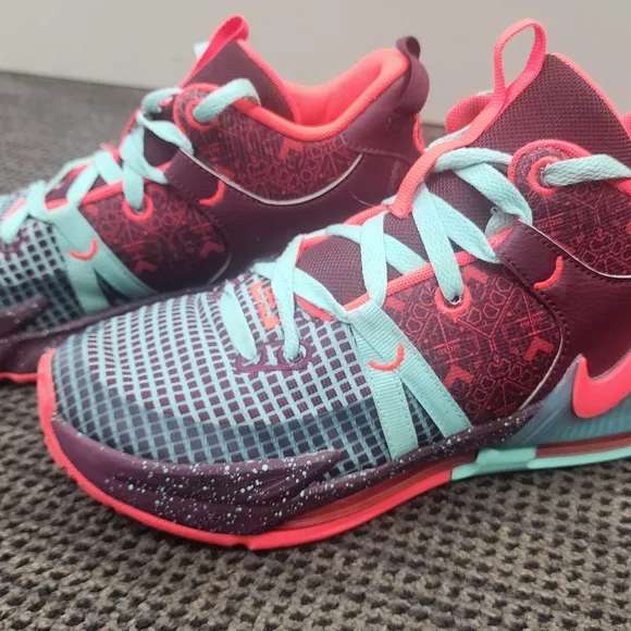 Nike Red and Blue Sneakers Athletic Design