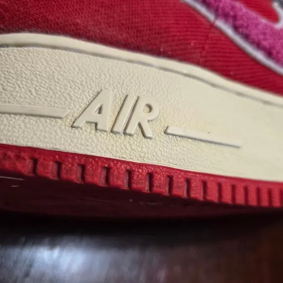 Nike Red - E U Air - Air Force 1 - Hi Top -Lace up - US 11 UK 10 EUR 45 CM 29